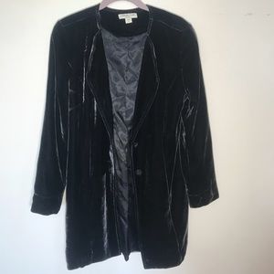 Dark Blue Velvet Dress Jacket